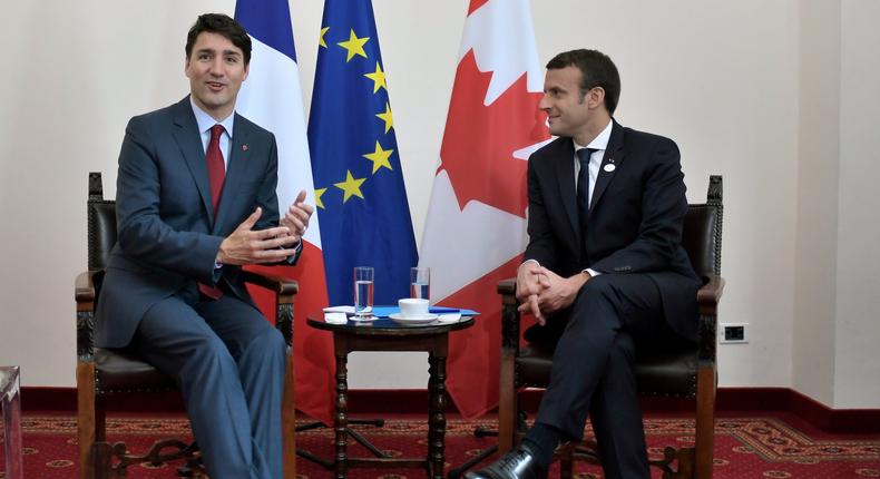Macron and Trudeau