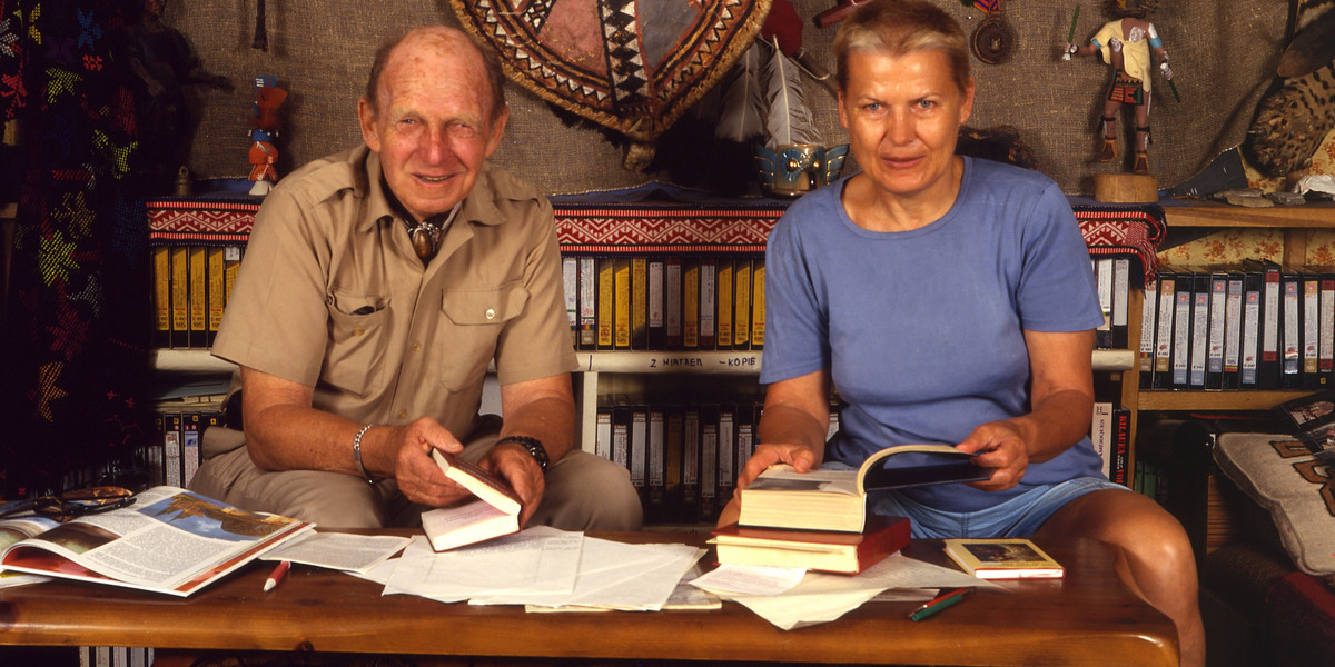 Tony Halik i Elżbieta Dzikowska.