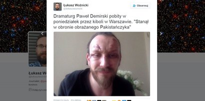 Skatowali pisarza w spożywczaku. Bronił imigranta