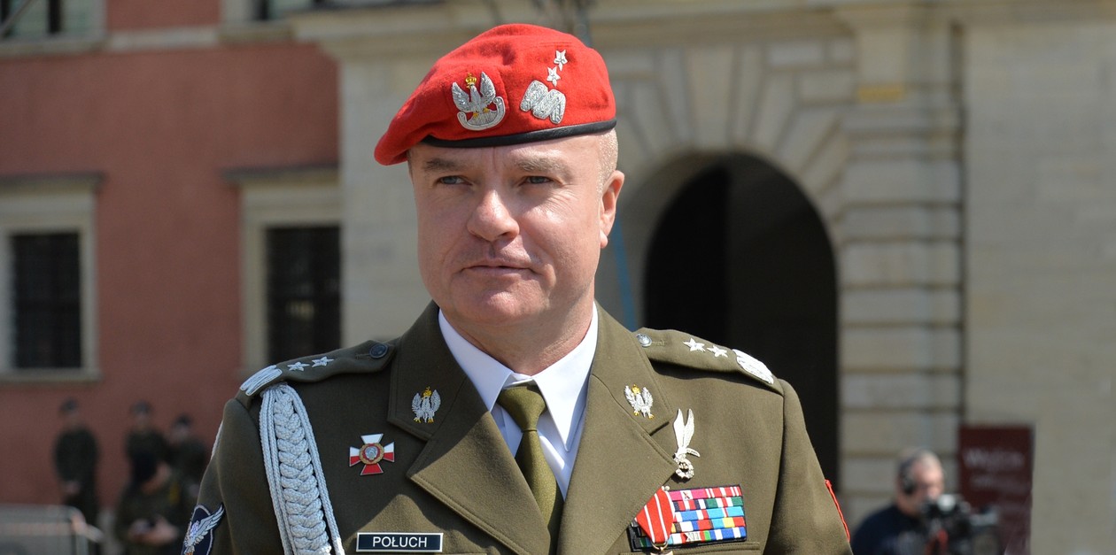 Gen. Tomasz Połuch komendant główny Żandarmerii Wojskowej.