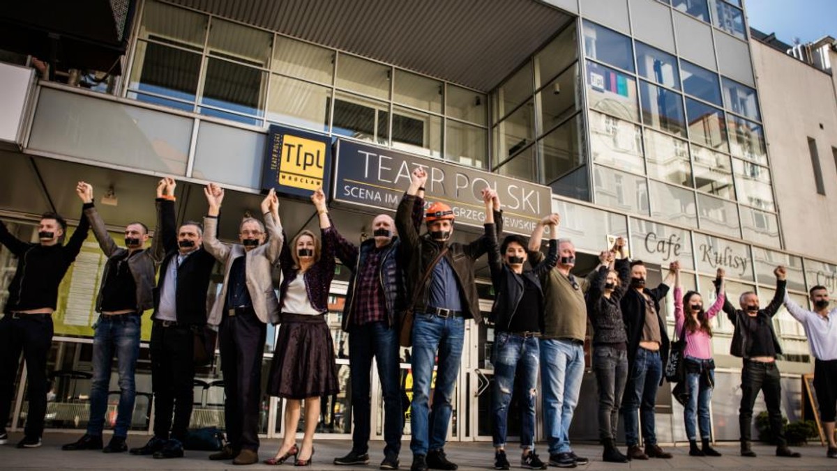 Teatr Polski, Wrocław, protest