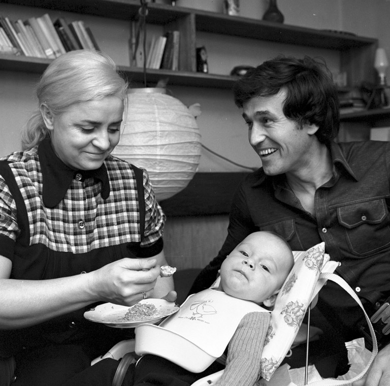 Jan Nowicki, Barbara Sobotta i ich syn Łukasz Nowicki