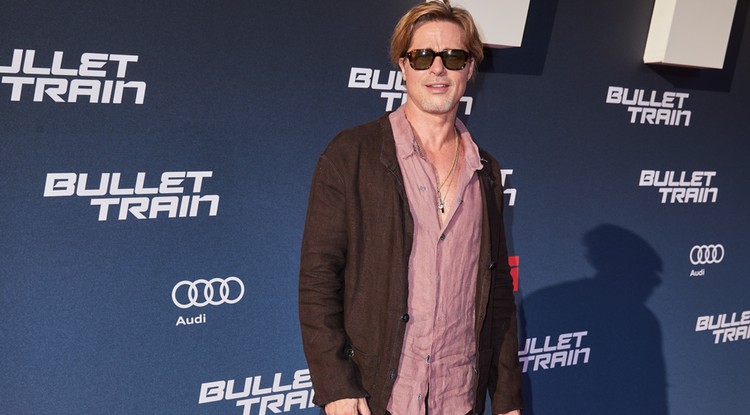 Brad Pitt A gyilkos járat című film premierjén