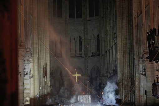 Katedra Notre Dame po pożarze