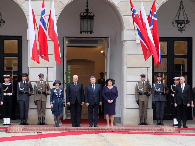 Norweska para królewska i polska para prezydencka