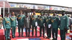 Liberian President confers award on Nigerian Army officers 