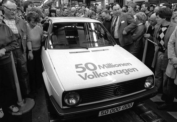 Fiftymillionth Volkswagen rolls off the line in Wolfsburg