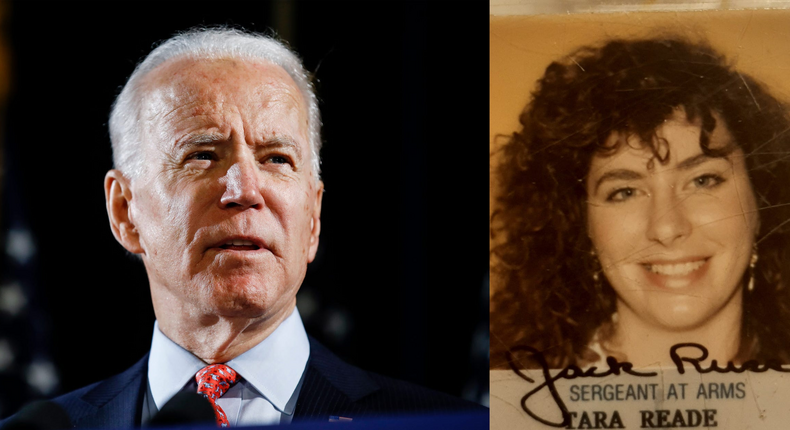 Joe Biden and Tara Reade