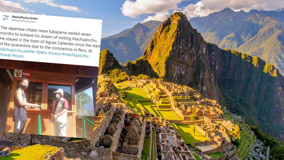 Peru: Czekał siedem miesięcy, by zwiedzić Machu Picchu. Otwarto je tylko dla niego