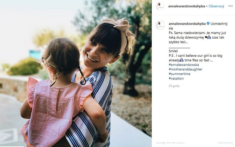 Anna Lewandowska z Klarą