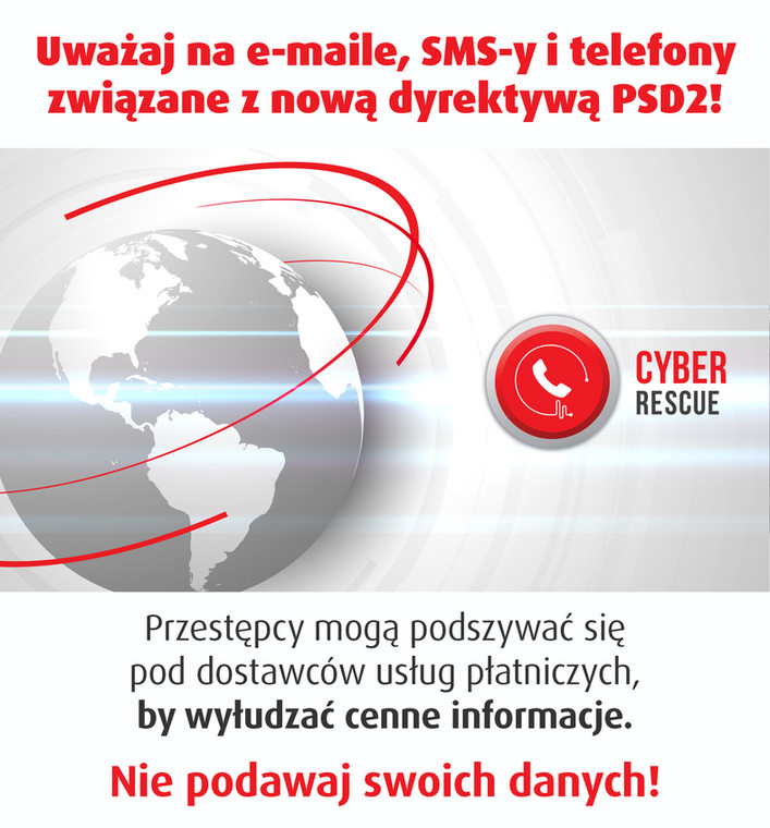 Zmiany wprowadzane przez dyrektywę PSD2 mogą wykorzystać cyberprzestępcy