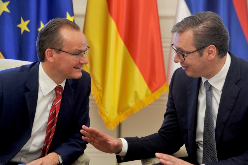 Ginter Krihbaum i Aleksandar Vučić