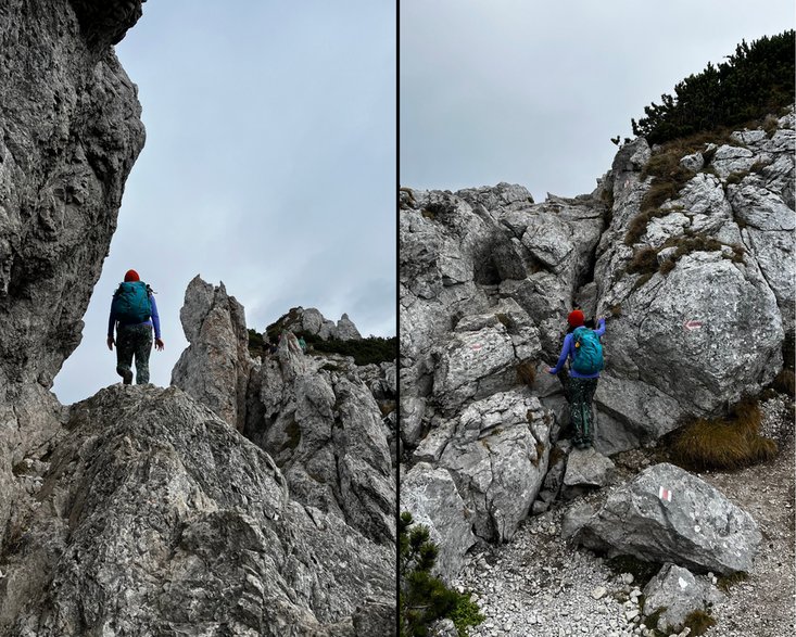 Szlak na Siwy Wierch z Wyżniej Huciańskiej Przełęczy, słowackie Tatry Zachodnie. 