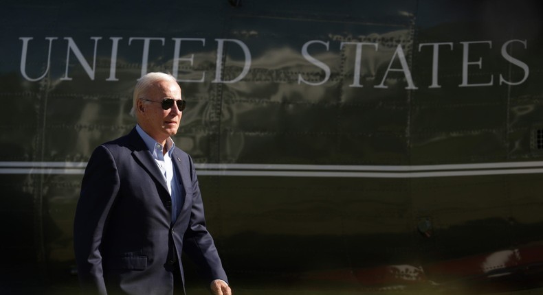 US President Joe Biden on October 10, 2022 in Washington, DC.Alex Wong/Getty Images