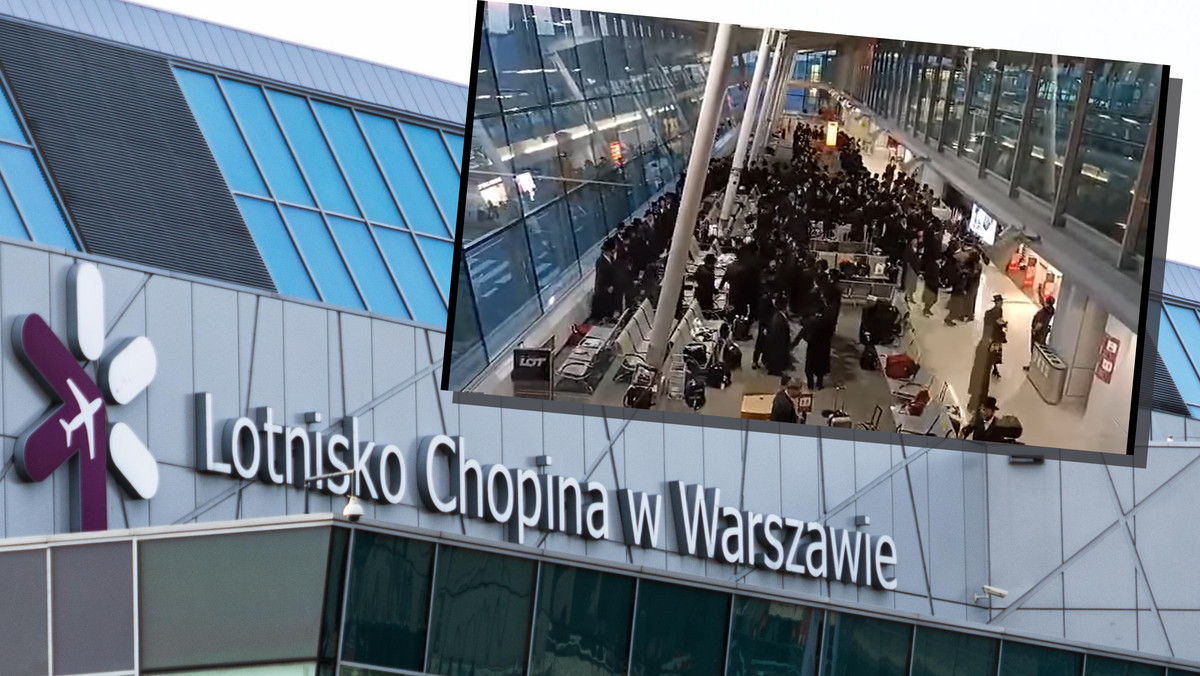 Grupa Żydów łamała obostrzenia na lotnisku Chopina. Reakcja rzecznika
