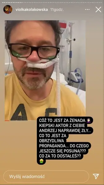 Viola Kołakowska krytykuje Andrzeja Piasecznego / Instagram