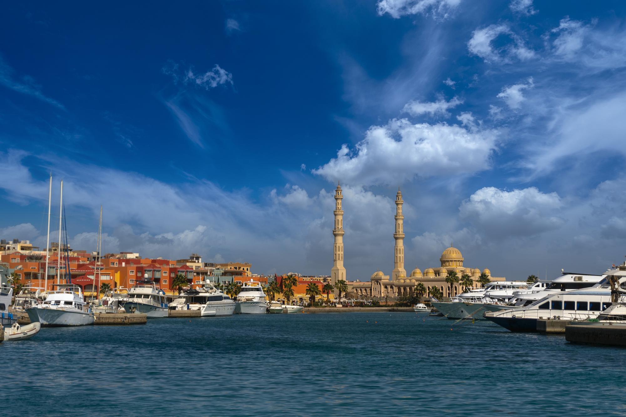 Hurghada je veľmi populárnou dovolenkovou destináciou v Egypte.