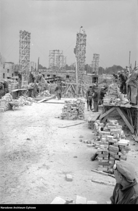 Budowa zakładów przemysłowych i osiedla mieszkaniowego Nowa Huta  - rok 1950