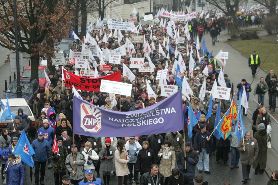 WARSZAWA MANIFESTACJA ZNP