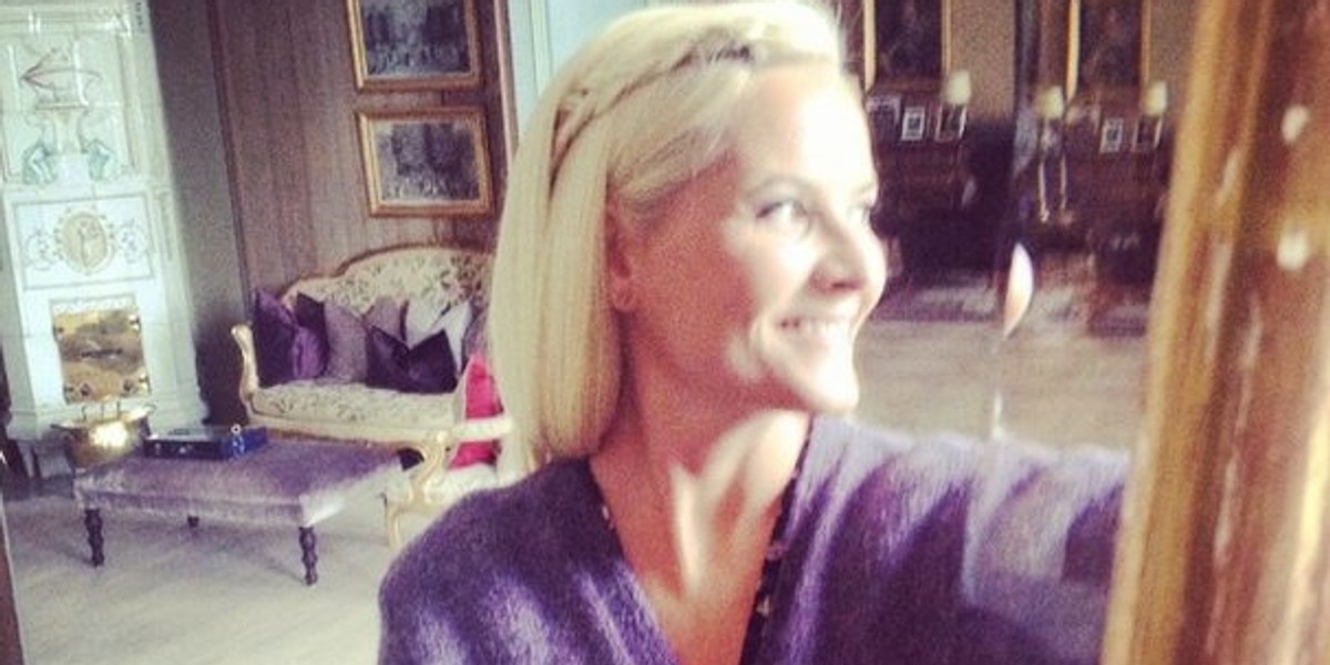 Mette Marit robi sobie selfies na Instagramie