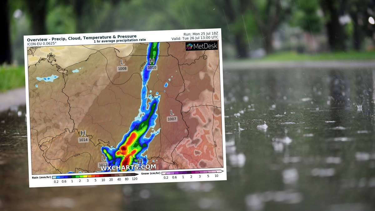 Pogoda na wtorek, 26 lipca. Niż Daniela przyniesie spore zmiany. IMGW ostrzega