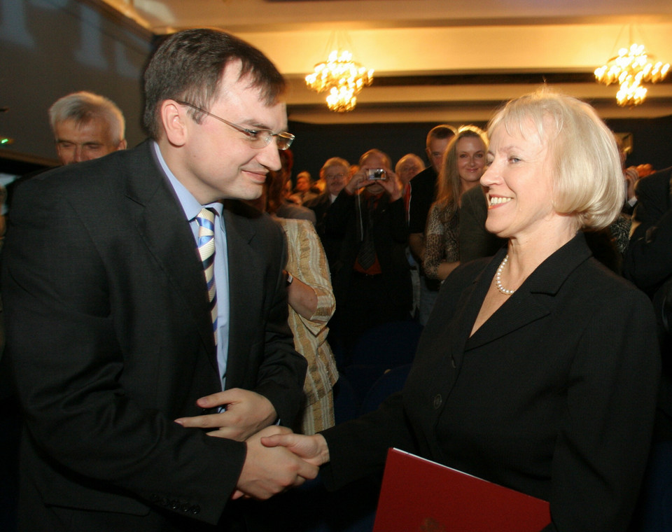 Prof. Teresa Lubińska ze Zbigniewem Ziobrą, 2006 r.