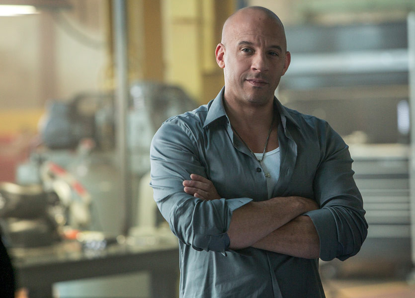Vin Diesel jako Dominic Toretto w filmie "Szybcy i wściekli 7" (2015)