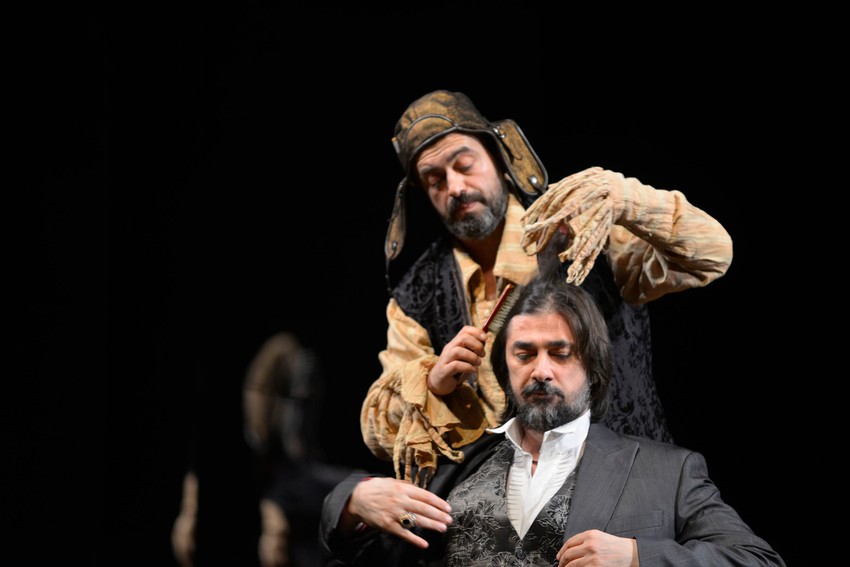 Vojin Ćetković i Sergej Trifunović kao Don Žuan i Zganarelo