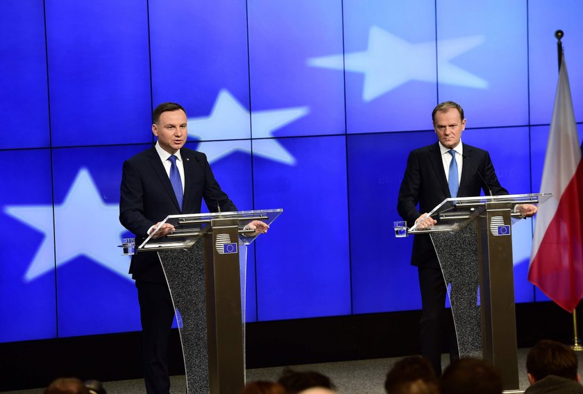 Andrzej Duda i Donald Tusk