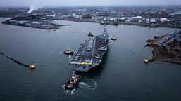 rosyjski dron przy francuskim lotniskowcu. poważny incydent u wybrzeży