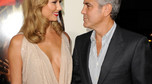 George Clooney i Stacy Keibler na premierze "The Descendants"