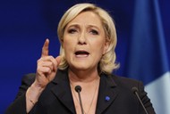 Marine Le Pen, French National Front (FN) political party leader and candidate for the French 2017 p