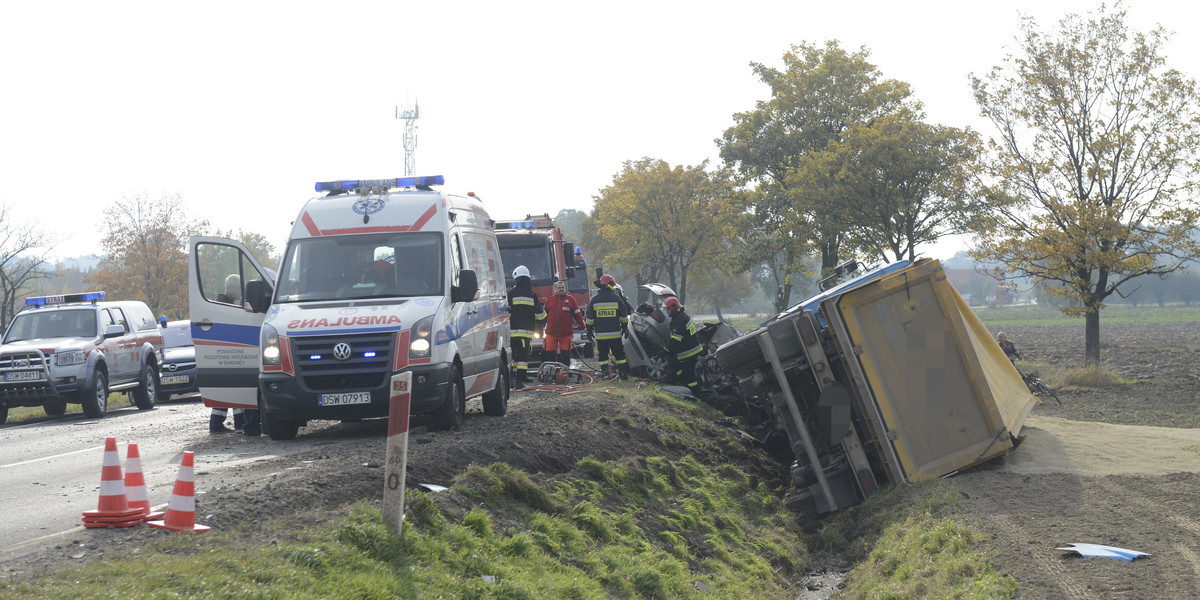 Wypadek pod Świdnicą