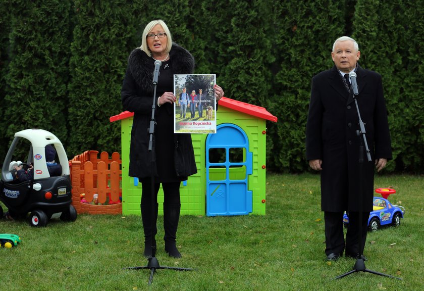 Jarosław Kaczyński w Łodzi u Joanny Kopcińskiej