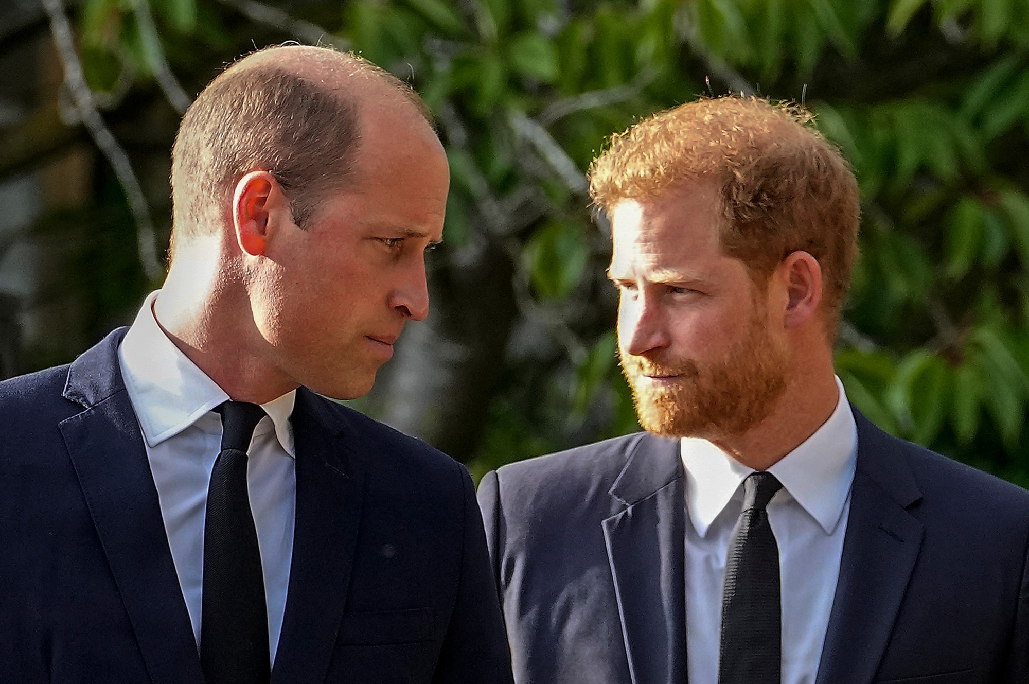 Britský princ William a britský princ Harry.
