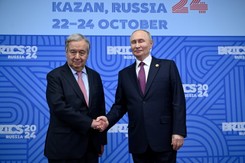 Sekretarz generalny ONZ 'ściska dłoń mordercy'. Oburzenie po szczycie w Kazaniu