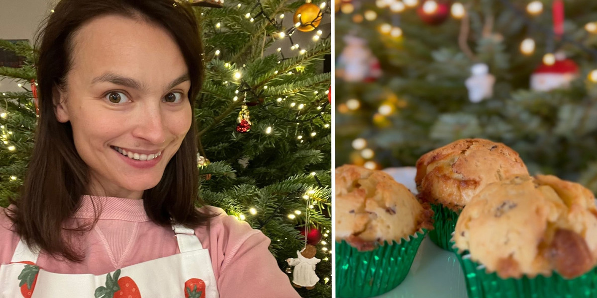 Ania Starmach na grudniowe popołudnia proponuje muffinki z drobinkami czekolady.
