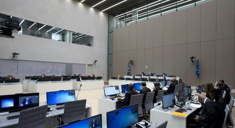 View of a court room at the International Criminal Court in The Hague in 2016