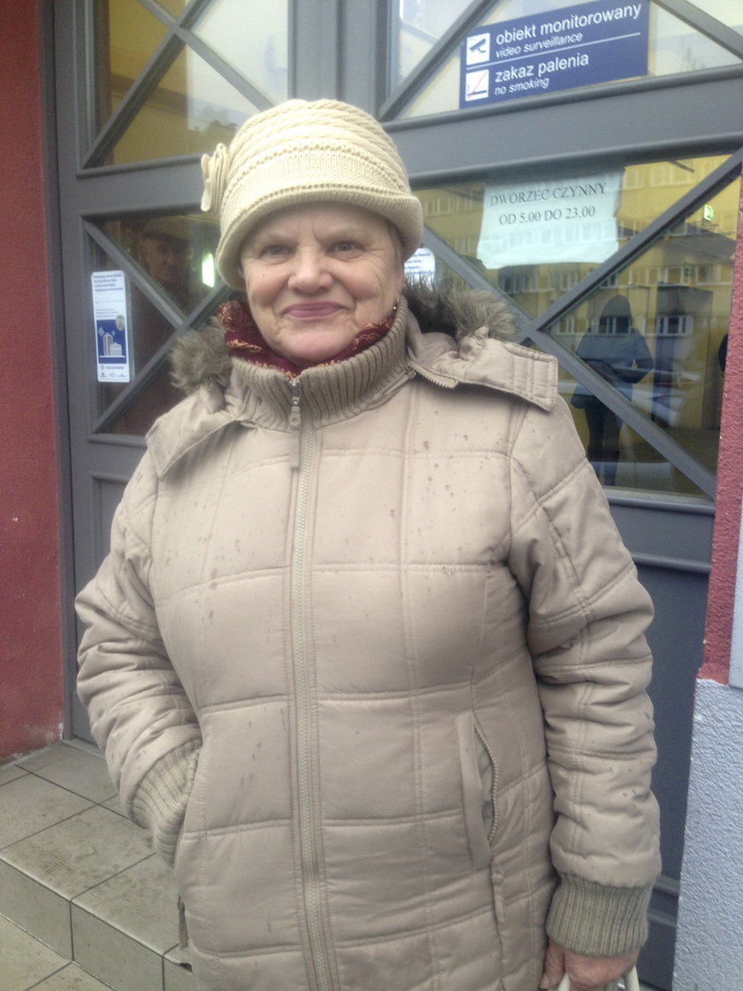 Julia Czaniecka (65 l.), podróżna na stacji Wrocław Mikołajów