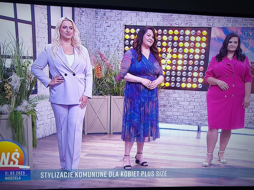 Dwie z trzech stylizacji były za małe na modelki...