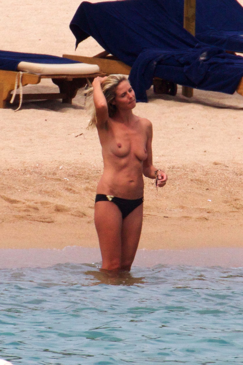 Heidi Klum lubi swoje ciało, nie ma oporów przed opalaniem topless
