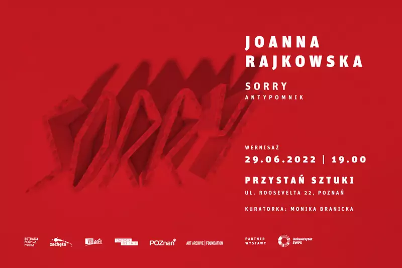 Wystawa rzeźby &quot;SORRY&quot; Joanny Rajkowskiej w Poznaniu