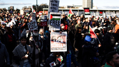 Tłumy na marszu solidarności z Palestyńczykami w Londynie. Interweniowała policja
