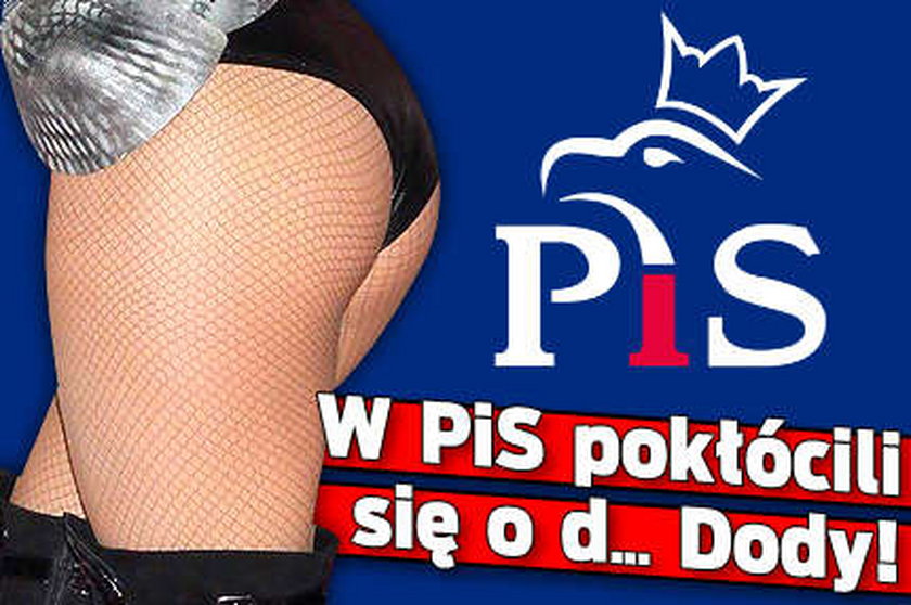 W PiS pokłócili się o d... Dody! WIDEO