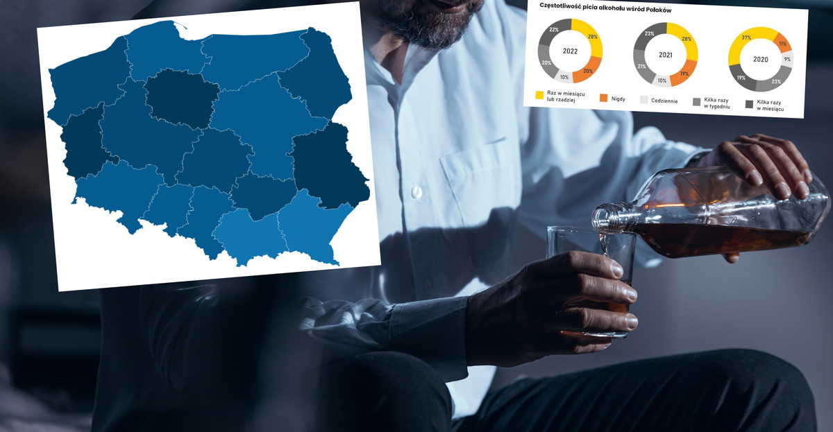 W tych województwach Polacy  piją najczęściej. Niepokojące dane