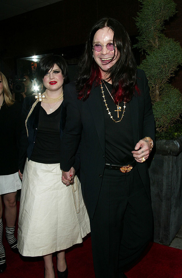 Kelly Osbourne z ojcem w 2002 r. 