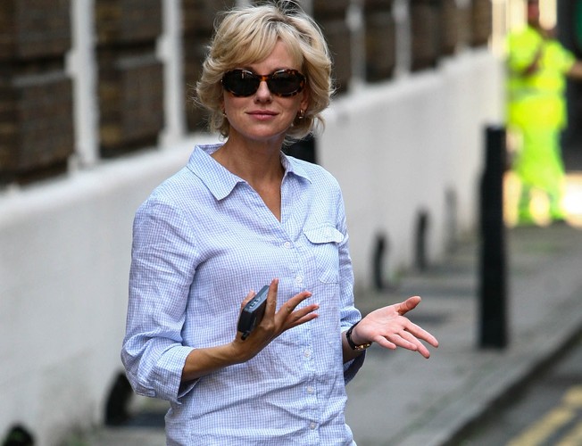 Naomi Watts na planie filmu 'Diana'