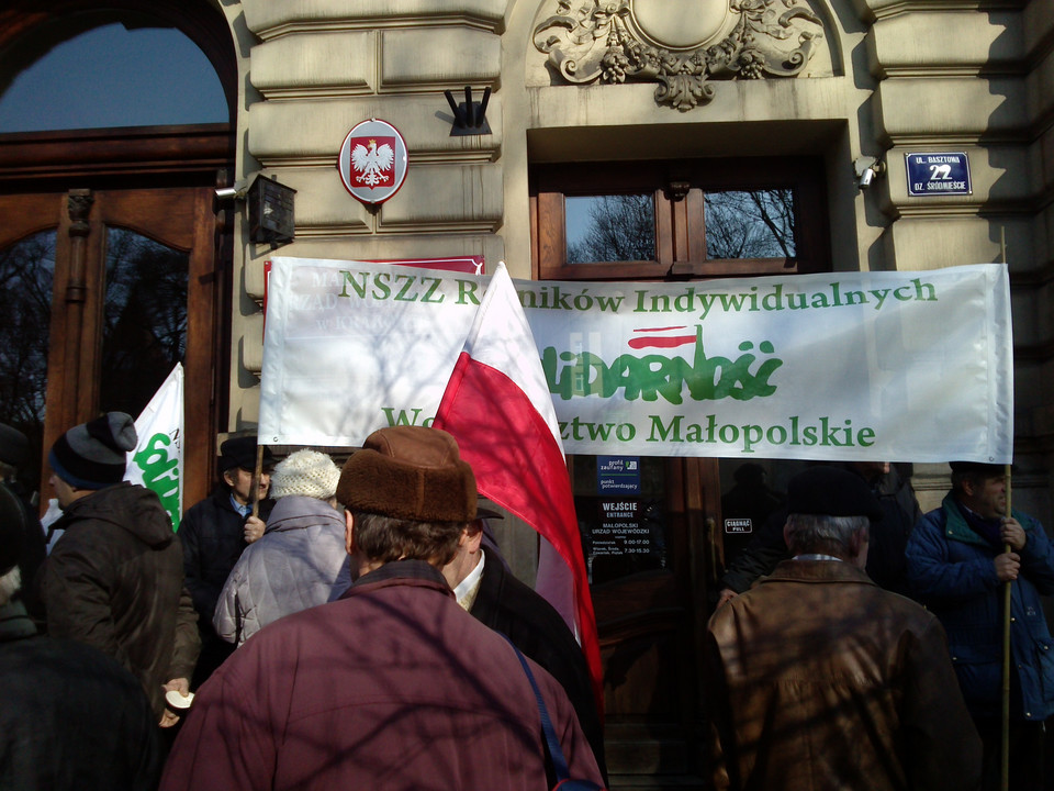 Protesty rolicy kraków