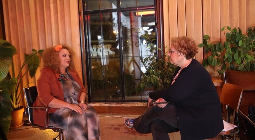 Sandra Bugarski i novinarka Blica