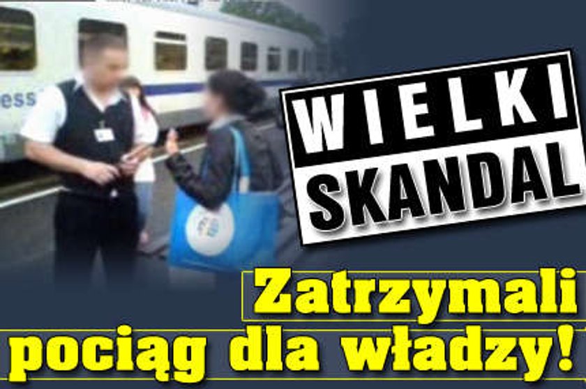 Wielki skandal! Zatrzymali pociąg dla władzy